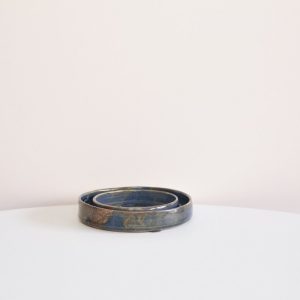 blauwe ringschaal