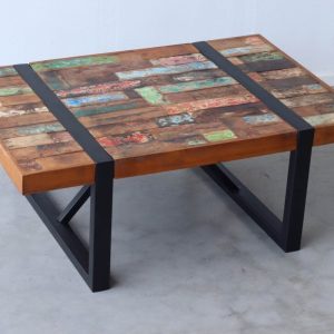 Salontafel Boothout Bali Industrieel